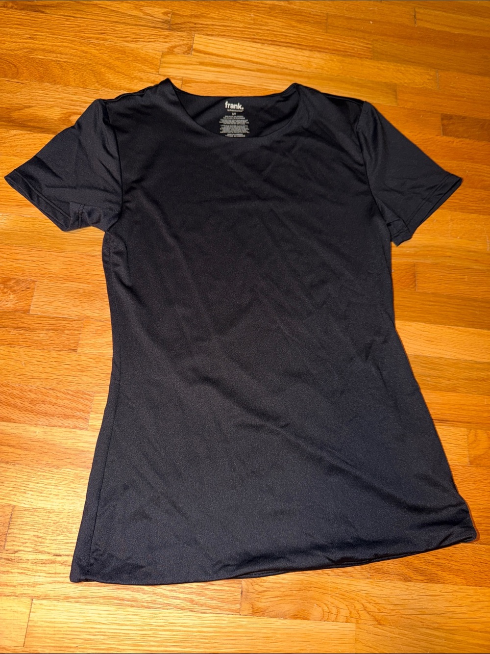 Frank & Oak - Women’s Black Short Sleeve Crewneck Tee - Classic Fit